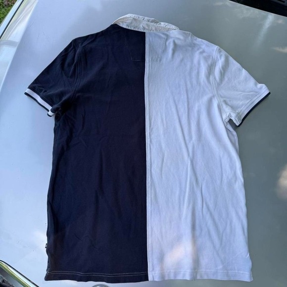 Nautica polo shirt in white and navy - Picture 3 of 8